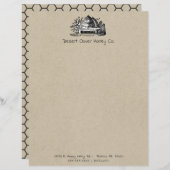 Bijenhouderij Apiary Fresh Honey Zakelijk briefpap (Voorkant / Achterkant)