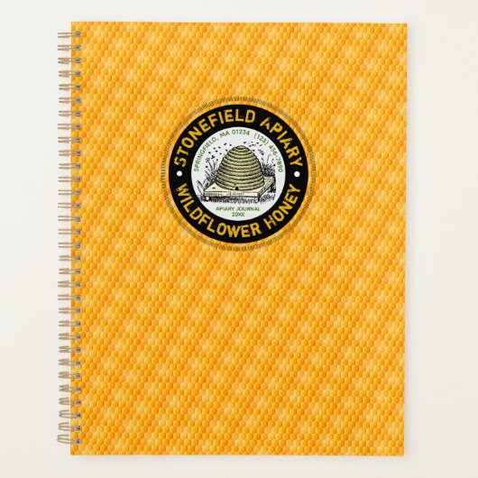 Bijenhouderij Apiary Name Beekeeper Planner (Voorkant)