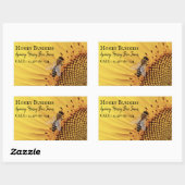 bijenhouderij rechthoekige sticker (Vel)