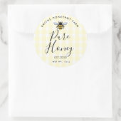 Bijenhouderij winkel honing pot label klein bedrij (Tas)