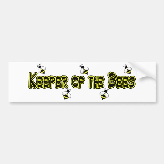 bijenhouders bumper bumpersticker (Voorkant)