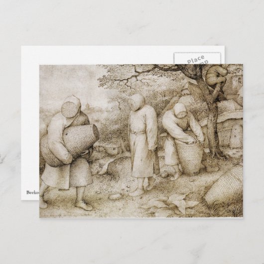 Bijenhouders door Pieter Bruegel de Ouder Briefkaart (Voorkant / Achterkant)
