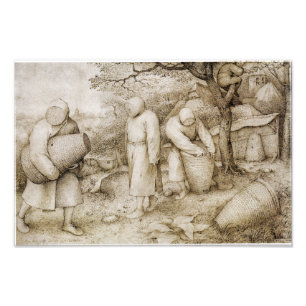 Bijenhouders door Pieter Bruegel de Ouder Foto Afdruk