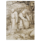 Bijenhouders door Pieter Bruegel de Ouder Klembord (Achterkant)