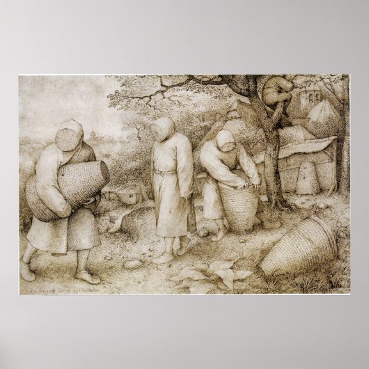 Bijenhouders door Pieter Bruegel de Ouder Poster (Voorkant)