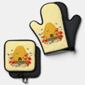 Bijenhouders Honing Ovenwant & Pannenlap Set (Voorkant / Achterkant)