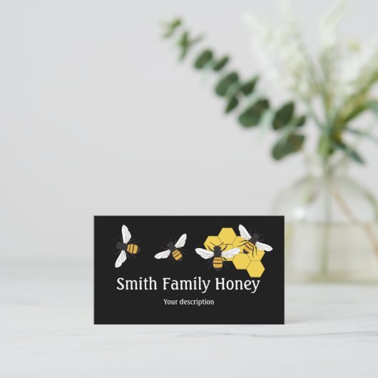 Bijenhouders Honingbijen Visitekaartje (Staand voorkant)