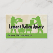 Bijenhouders op het werk visitekaartje (Voorkant)