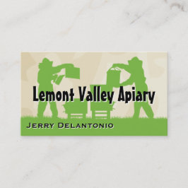 Bijenhouders op het werk visitekaartje