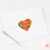 Bijenhuwelijk Hart Sticker (Envelop)