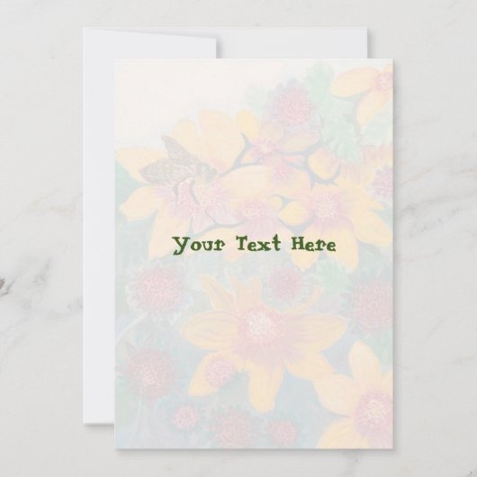 Bijenhuwelijk Save The Date (Voorkant)