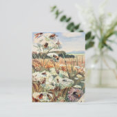 bijenillustratie briefkaart (Staand voorkant)