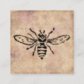  bijenillustratie Roos bloem Informatiekaartje (Voorkant)