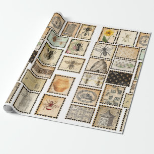 bijeninpakpapier cadeaupapier