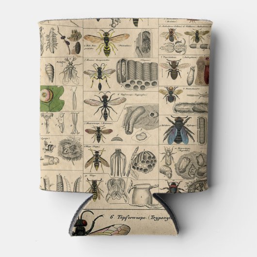 Bijeninsect insect wesp natuurlijke Natuur bijen s Blikjeskoeler (Voorkant)