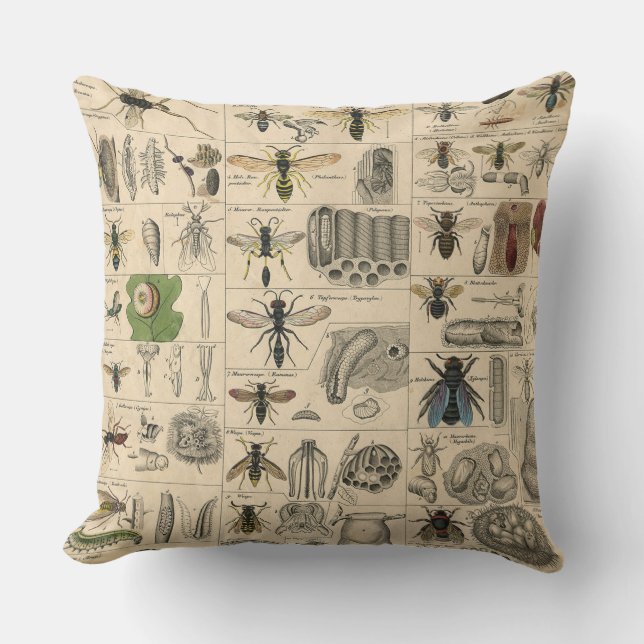 Bijeninsect insect wesp natuurlijke Natuur bijen s Buitenkussen (Voorkant)