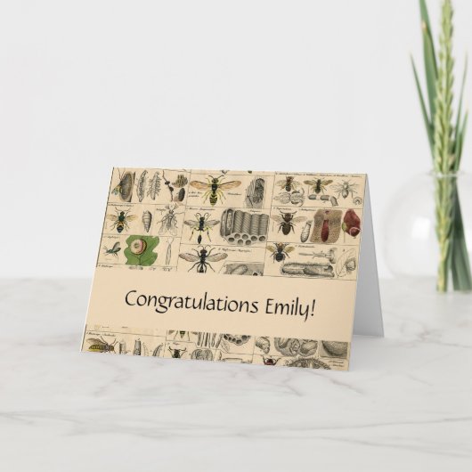 Bijeninsect insect wesp natuurlijke Natuur bijen s Kaart (Voorkant)