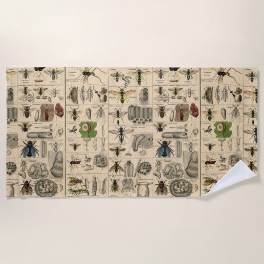 Bijeninsect insect wesp natuurlijke Natuur bijen s Strandlaken (Voorkant)