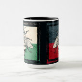 Bijeninsect Kleurrijke Illustratie Mok (Midden)