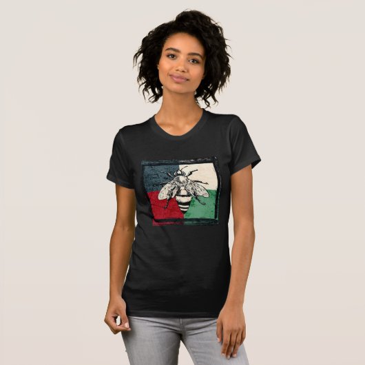 Bijeninsect Kleurrijke Illustratie T-shirt (Voorkant volledig)