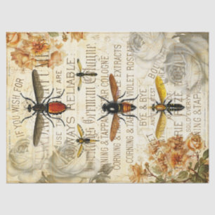  bijeninsecten Rose Bouquet-ontkoppeling Tissuepapier