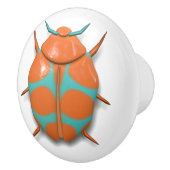 Bijeninsecteninsect schattig oranje blauw keramische knop (Rechts)