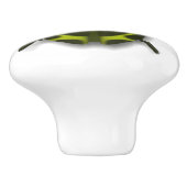 Bijeninsecteninsect schattige groene zwarte zwarte keramische knop (Zijkant)