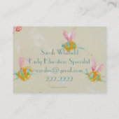 bijenkaart visitekaartje (Achterkant)