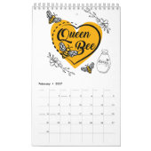 Bijenkalender  kalender (Feb 2027)