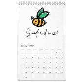 Bijenkalender  kalender (Jan 2027)