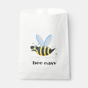 Bijenkarakter met snor zonnebril Bee Easy Bedankzakje