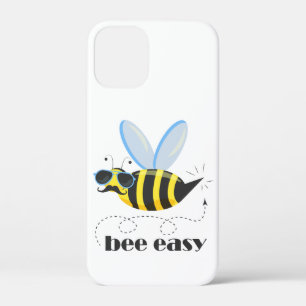 Bijenkarakter met snor zonnebril Bee Easy Case-Mate iPhone Case