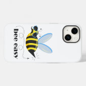 Bijenkarakter met snor zonnebril Bee Easy Case-Mate iPhone Case (Achterkant (horizontaal))