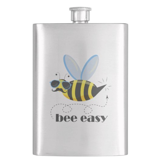 Bijenkarakter met snor zonnebril Bee Easy Flacon (Voorkant)