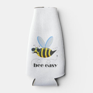 Bijenkarakter met snor zonnebril Bee Easy Flesjeskoeler