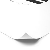 Bijenkarakter met snor zonnebril Bee Easy Perfect Poster (Hoek)