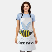 Bijenkarakter met snor zonnebril Bee Easy Schort (Gedragen)