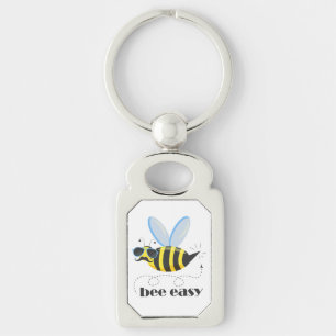 Bijenkarakter met snor zonnebril Bee Easy Sleutelhanger