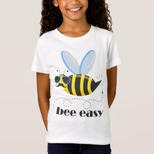 Bijenkarakter met snor zonnebril Bee Easy T-shirt