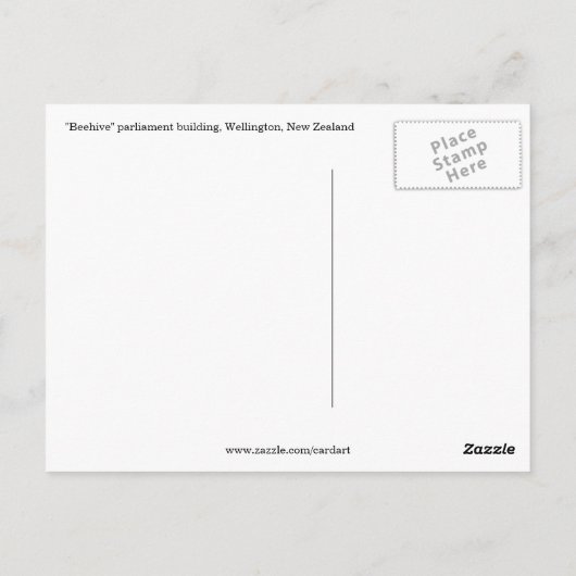 bijenkast briefkaart (Achterkant)