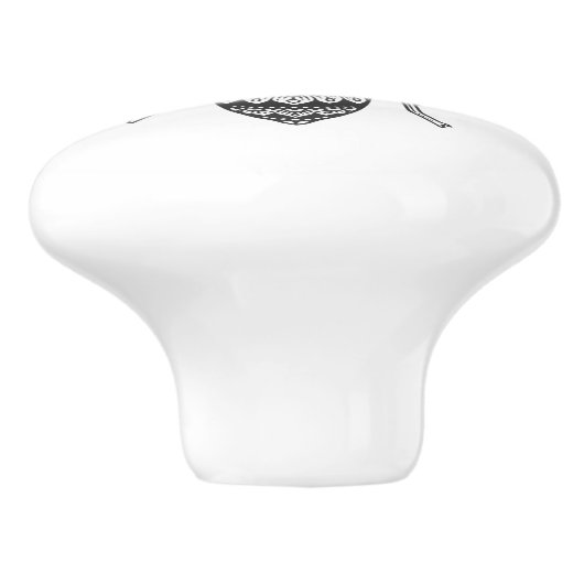 bijenkast keramische knop (Zijkant)