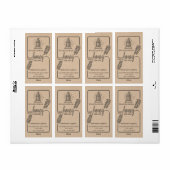 bijenkast Kraft bijenkast jar Etiket (Full Sheet)