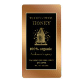  bijenkast voor goudhoninghoning etiket (Voorkant)