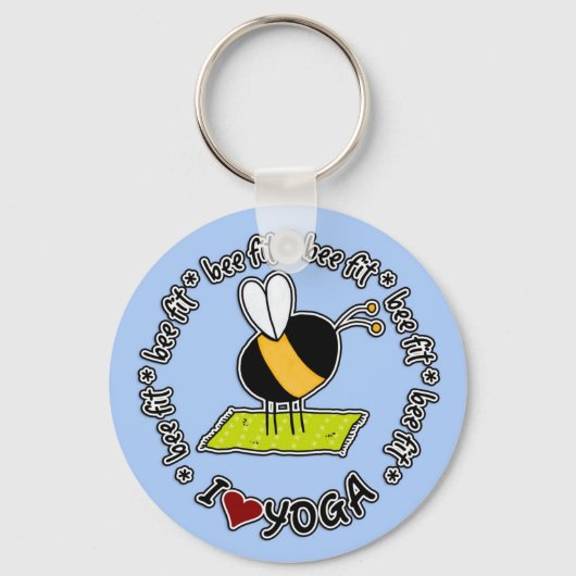 bijenkast - yoga - sleutelhanger (Voorkant)