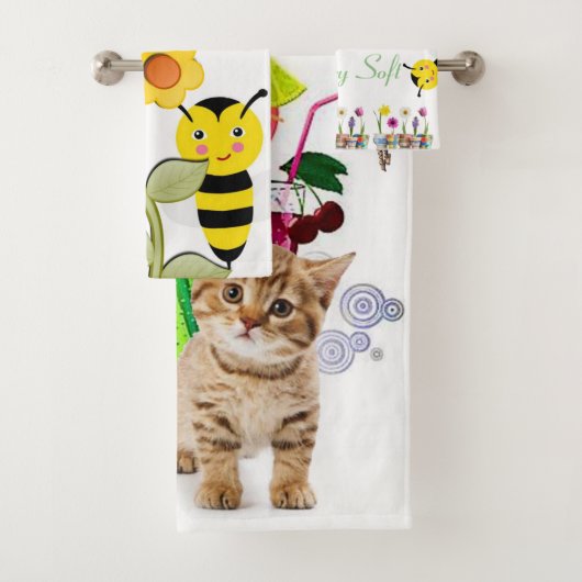 Bijenkitten Lente Badkamer Handdoek Sets (Insitu)