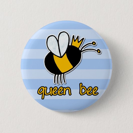 bijenknop sticker magnet ronde button 5,7 cm (Voorkant)