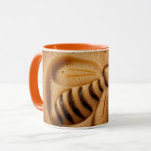bijenkoffie mok (Voorkant links)