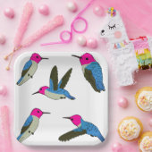 Bijenkolibrie Papieren Bordje (Feest)