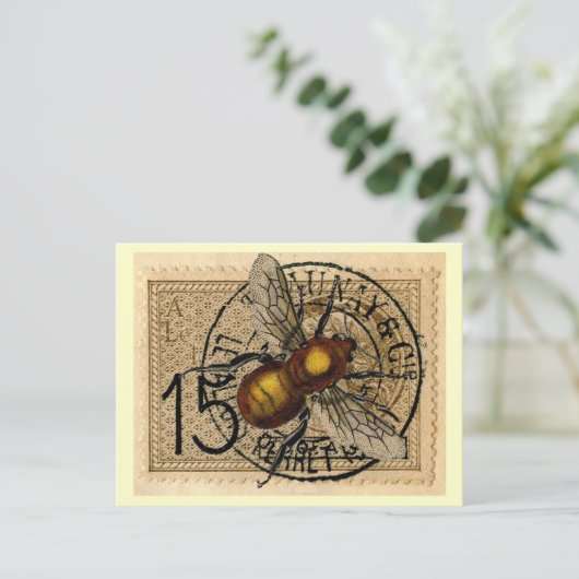  bijenkollage briefkaart (Staand voorkant)