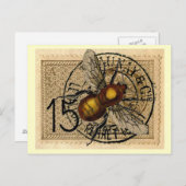  bijenkollage briefkaart (Voorkant / Achterkant)